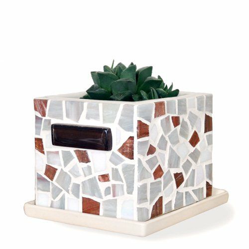 【30%OFF☆】モザイクタイルの小鉢・植木鉢