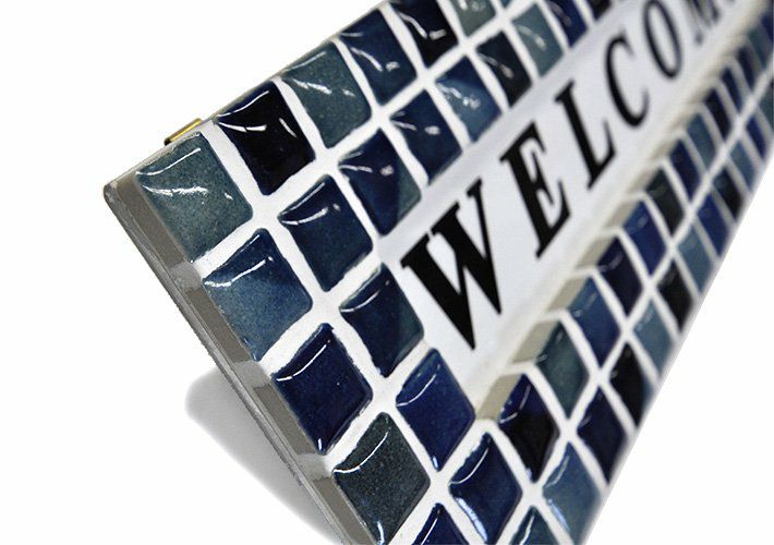 好きに モザイクタイル・ウェルカムボードTILECRAFT-015｜【タイル通販 その他