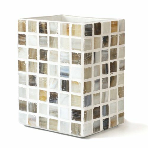 【30%OFF☆】ガラスモザイクタイルの花器・スクエア