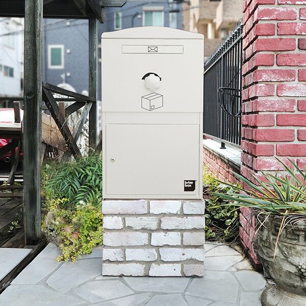 Brizebox large stand alone 宅配BOX アイボリー