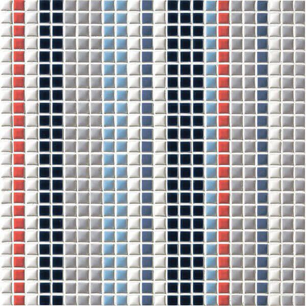 アートモザイク施釉10角（ATS10-PAT-3）10角 (デザインパターン) [紙貼り]