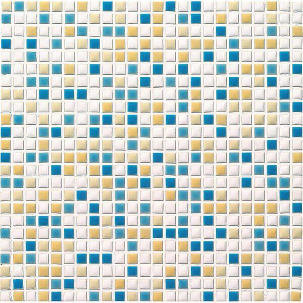 アートモザイク施釉10角（ATS10-MIX-2）10角 (ミックス貼り) [紙貼り]