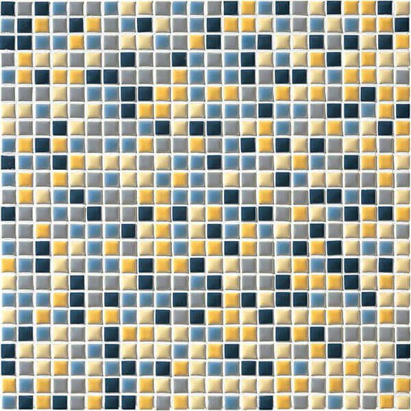 アートモザイク施釉10角（ATS10-MIX-11）10角 (ミックス貼り) [紙貼り]