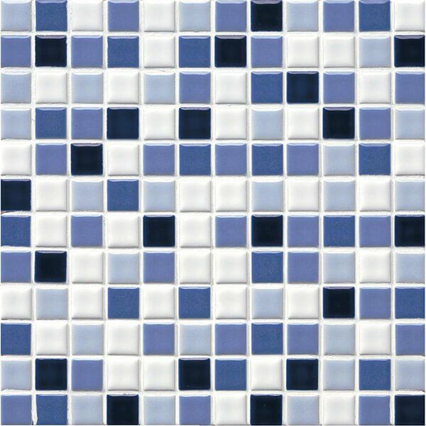 アートモザイク施釉22.5角（ATS225-MIX-8）22.5角 (ミックス貼り) [紙貼り]