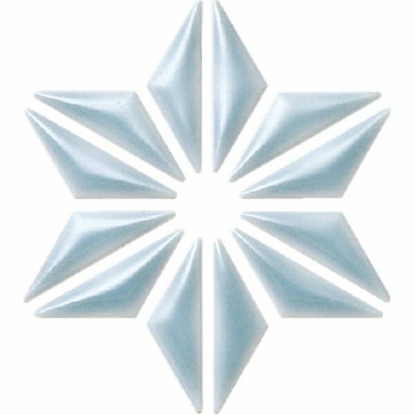 麻の葉（FRO-024・藍白）45×14三角形 [紙貼り]