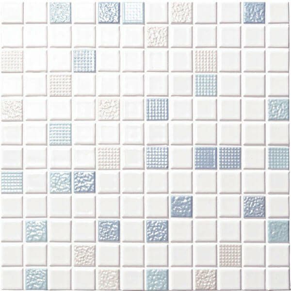 インテリアモザイク ニュアンス（IM-25P1/NY33・ミックス）25mm角ネット張り