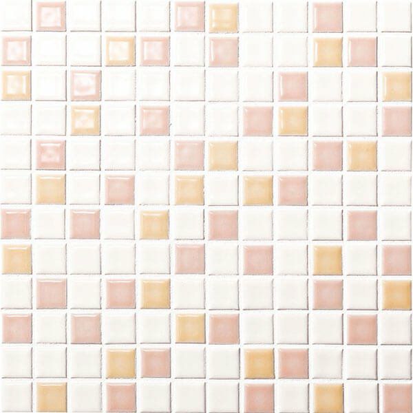 インテリアモザイク ニュアンス（IM-25P1/NY502・ミックス）25mm角ネット張り