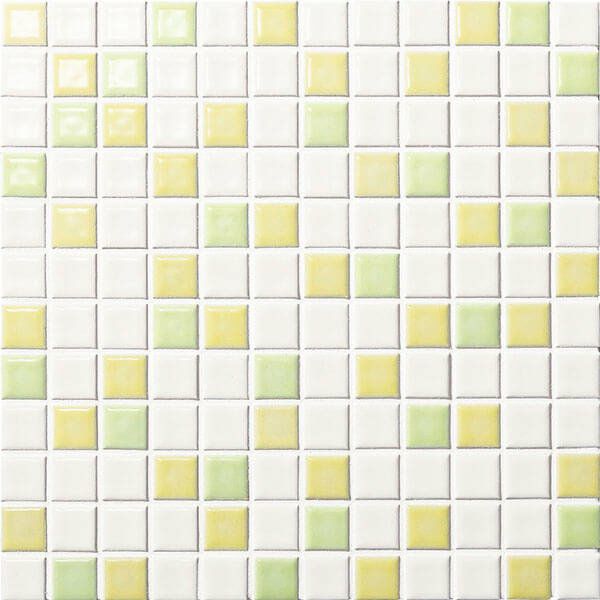 インテリアモザイク ニュアンス（IM-25P1/NY504・ミックス）25mm角ネット張り