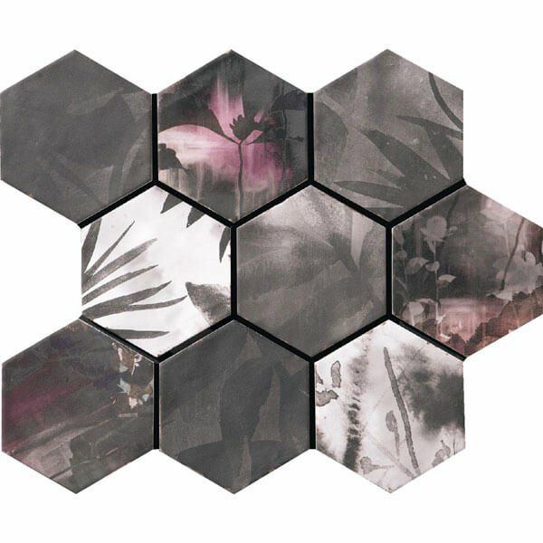 エスマルタード（APC-Z2061-M）139×160六角形平（柄 数十種ランダムミックス）