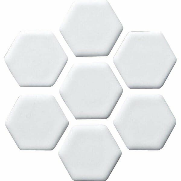 コルメナ（COL-10・白マット）19六角形 [紙貼り]