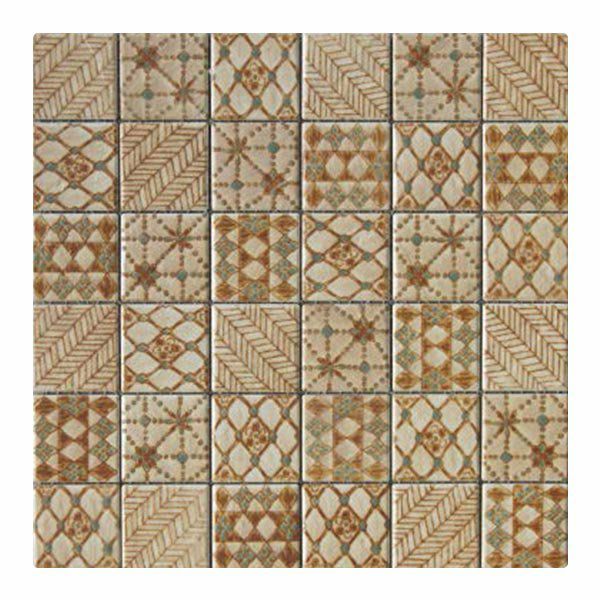 彩紋（RS-48/SMN-3111・茶染）48角ネット貼り