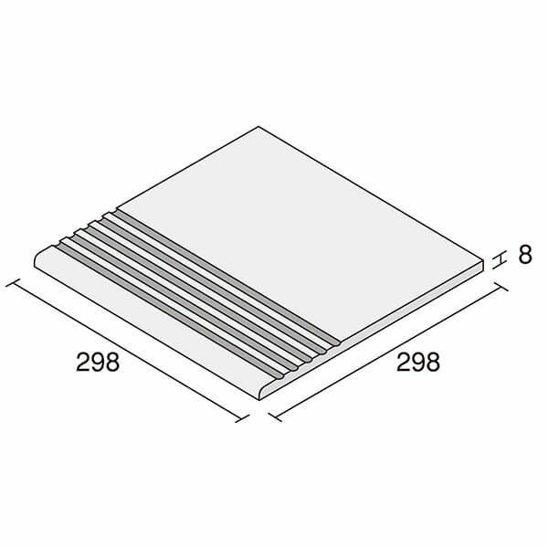 シクラスII（R0010K～R0050K）300角階段粗目