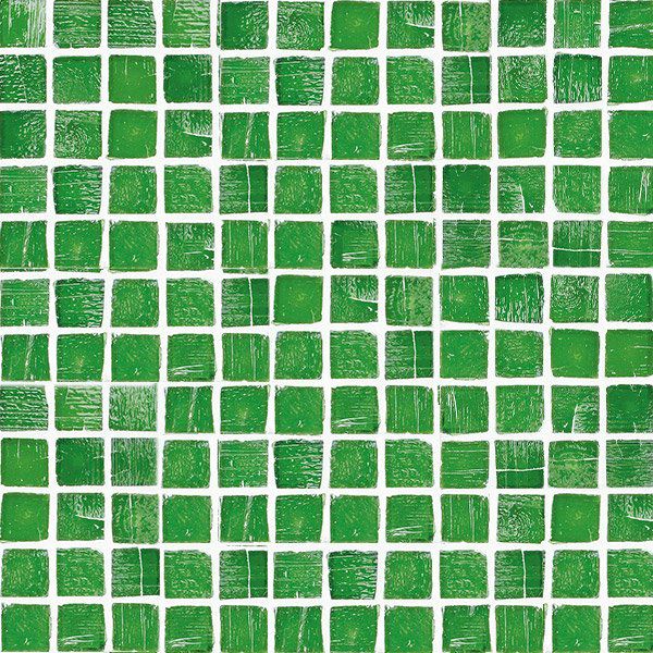 ステンドグラスモザイク（Teal-N）25角平紙張り