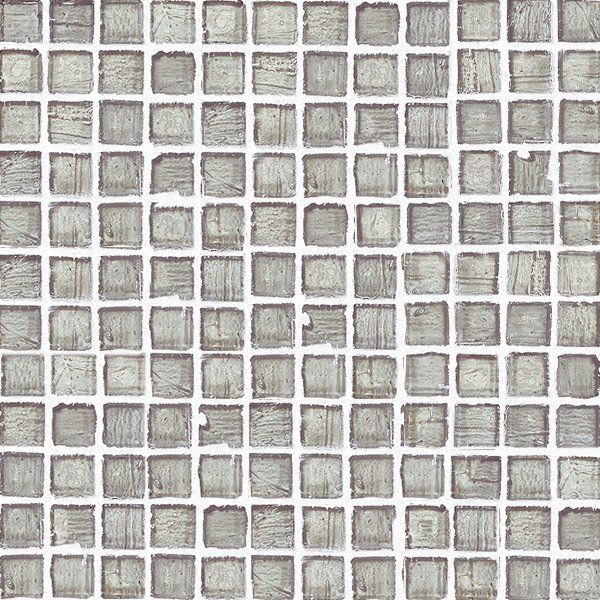 ステンドグラスモザイク（Silber-N）25角平紙張り