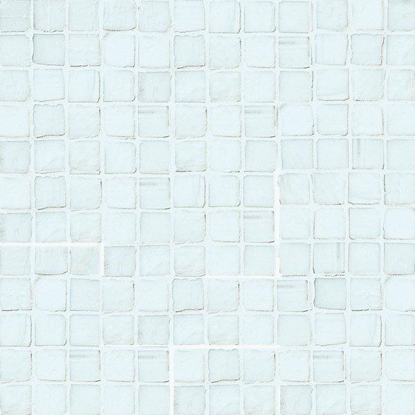 ステンドグラスモザイク（Frost White-N）25角平紙張り