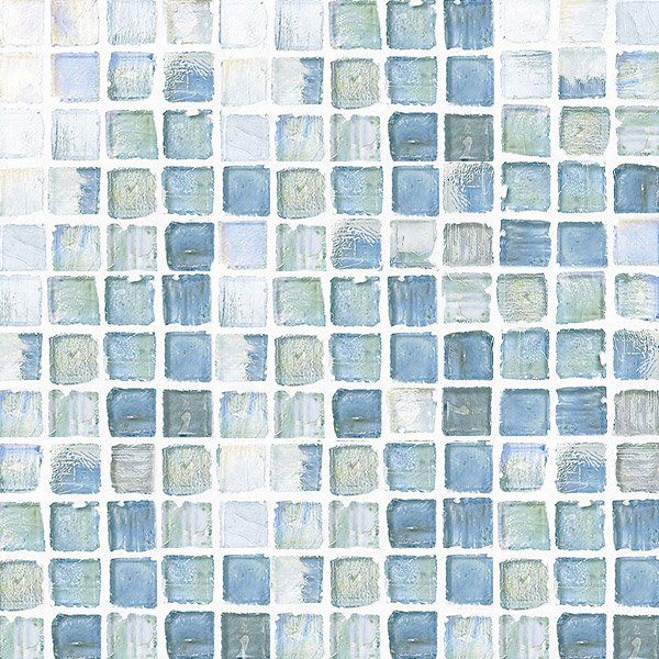 ステンドグラスモザイク（Clear-P）25角平紙張り