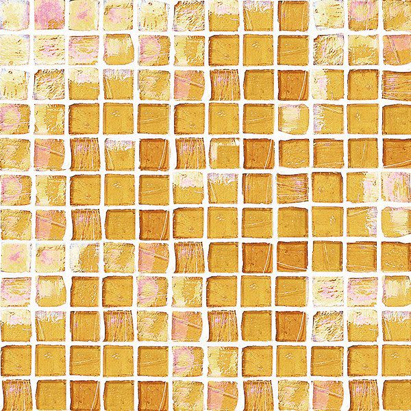 ステンドグラスモザイク（Tiger Eye-P）25角平紙張り