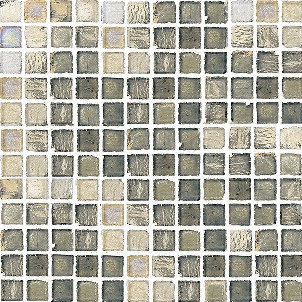 ステンドグラスモザイク（Silber-P）25角平紙張り