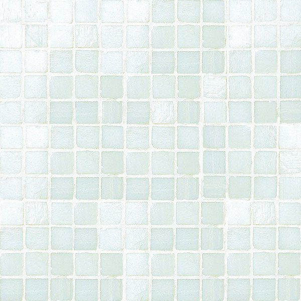 ステンドグラスモザイク（Frost White-P）25角平紙張り