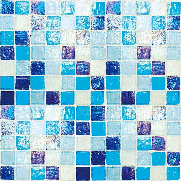 ステンドグラスモザイク（MIX c）25角平紙張り