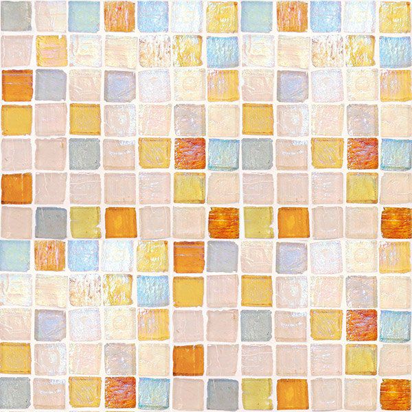 ステンドグラスモザイク（MIX d）25角平紙張り