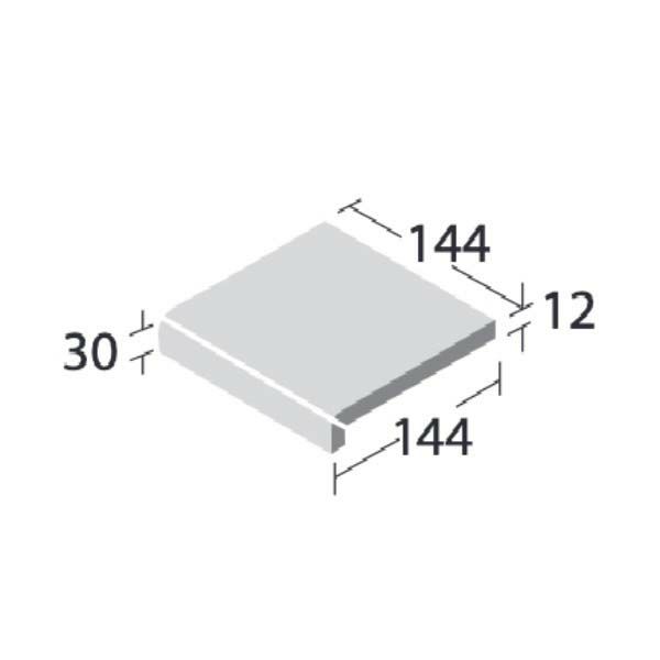 陶扇II（TSN-100～TSN-200/150DタN）150角タレ付き階段（接着品）