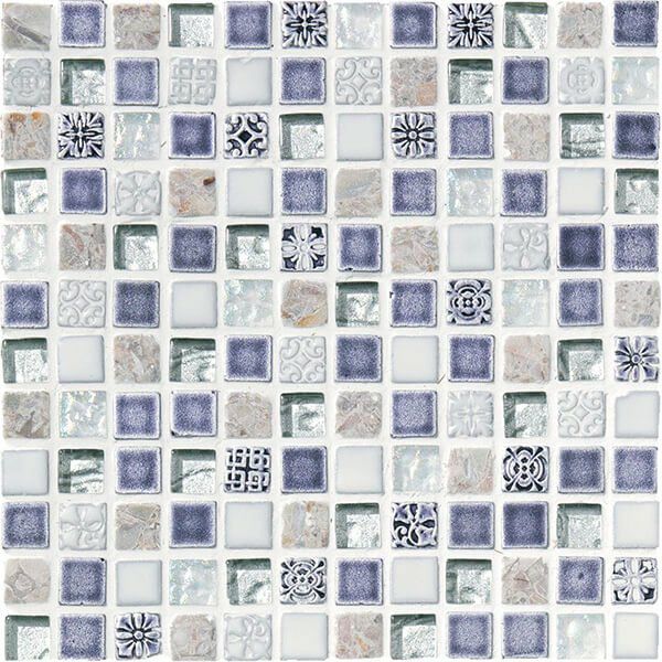 パヴェモザイク（LSN-R2102）15角 [裏ネット貼り]