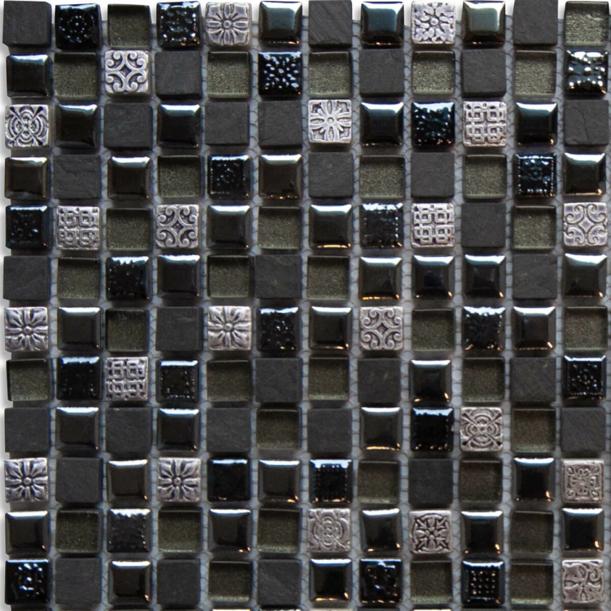 パヴェモザイク（LSN-R2211）15角 [裏ネット貼り]