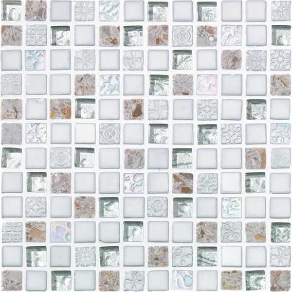 パヴェモザイク（LSN-R2101）15角 [裏ネット貼り]