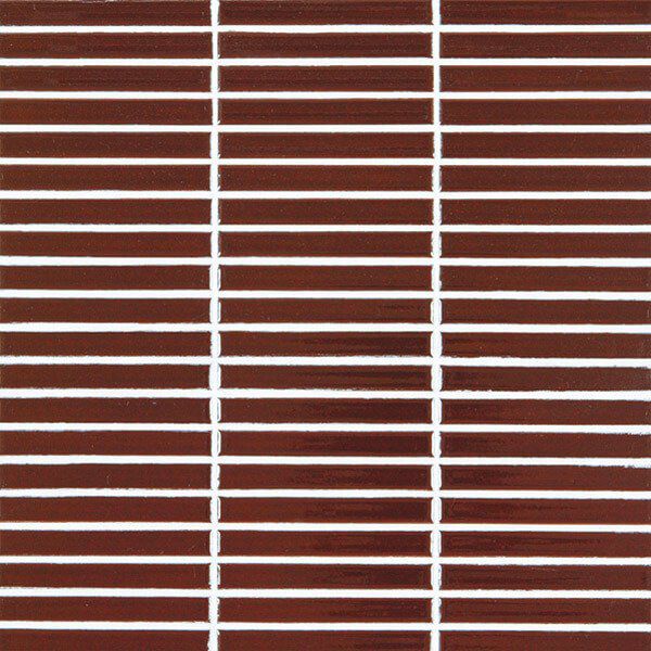 ハイカラー【V】（FHC-IP/08・ダークブラウン）ボーダー平紙張り