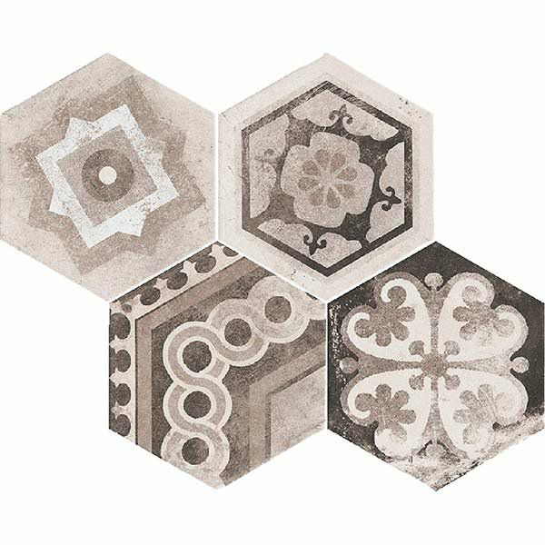 マイアミ（SEC-Z6511-M）274×237六角形平（柄 数十種ランダムミックス）