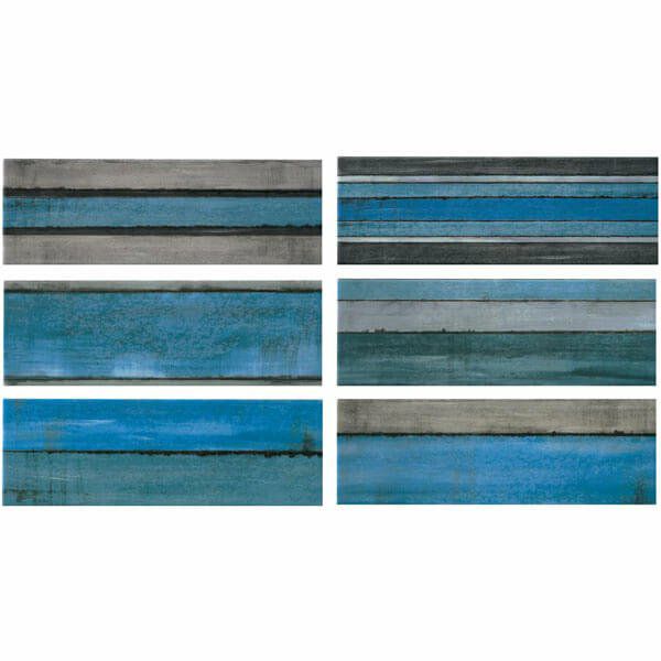 マヨリカ（ISC-F6792-6M）300×100角平（柄6種ランダムミックス）