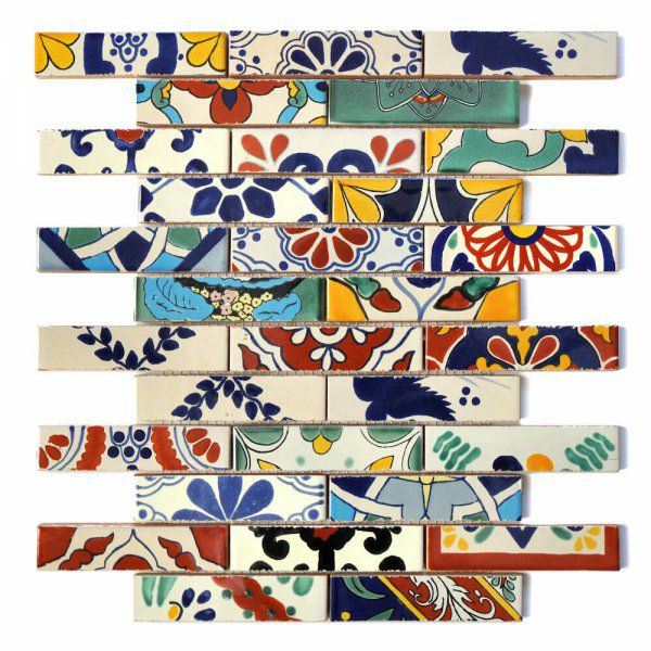 メキシコタイル（MEXICAN-MIX）ボーダーモザイク