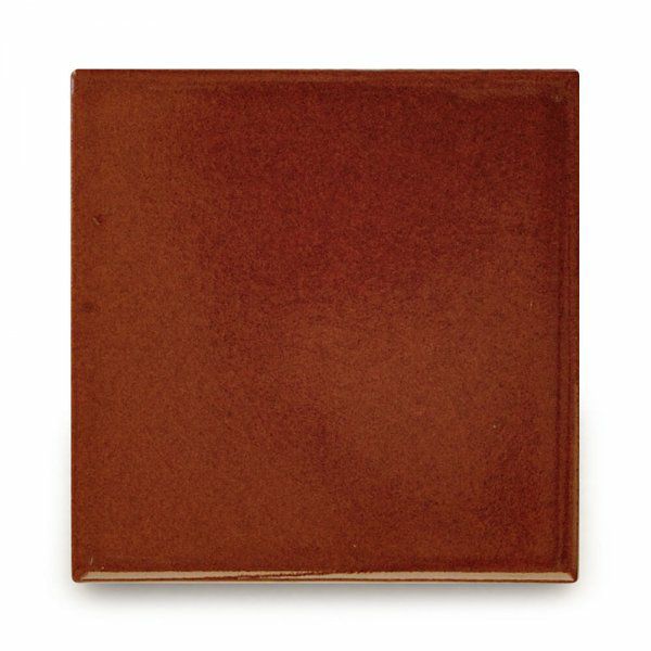 メキシコタイル（M814-4M・ブラウン）110角イレギュラー（無地）