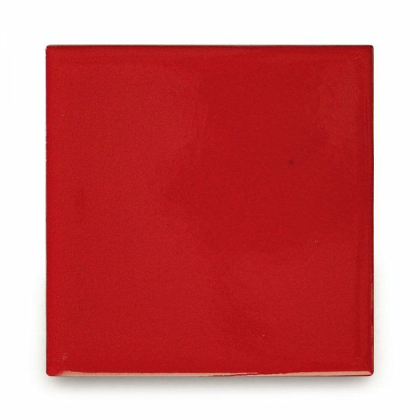 メキシコタイル（M818-4M・レッド）110角イレギュラー（無地）