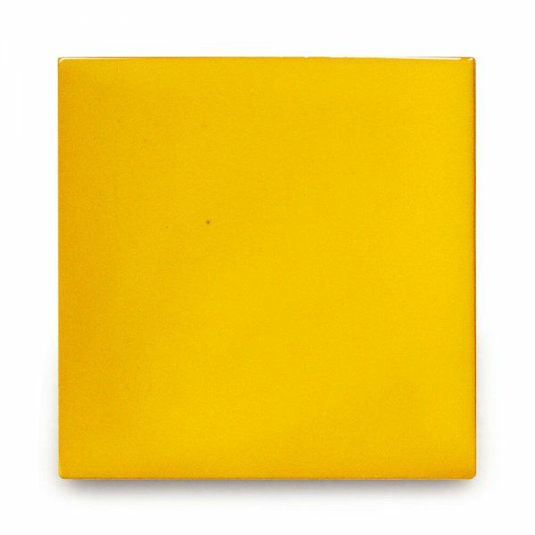 メキシコタイル（M817-4M・レモンイエロー）110角イレギュラー（無地）