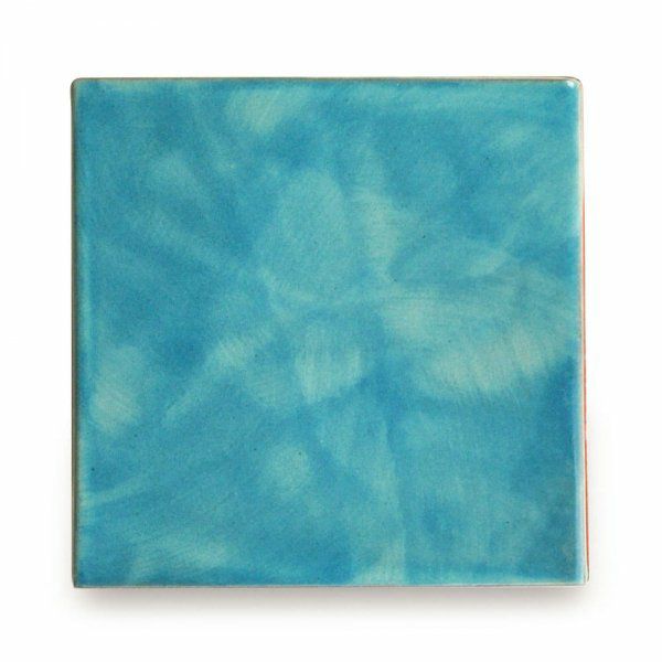 メキシコタイル（M823-4M・水色(ムラ)）110角イレギュラー（無地）