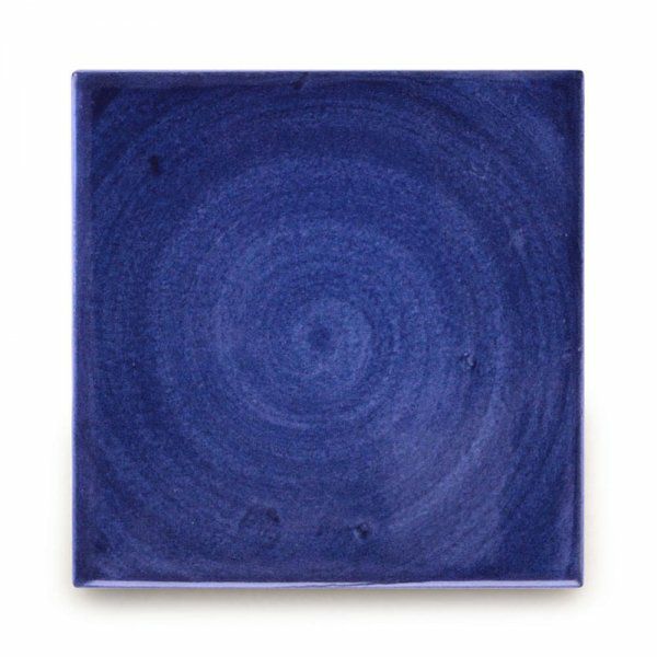 メキシコタイル（M834-4M・ブルー(渦)）110角イレギュラー（無地）