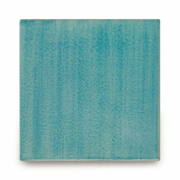 メキシコタイル（M838-4M・水色(帯)）110角イレギュラー（無地）