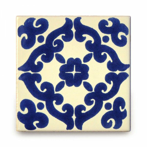 メキシコタイル（M008-4）110角イレギュラー（柄）