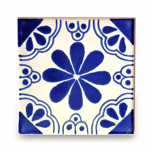 メキシコタイル（M053-4）110角イレギュラー（柄）