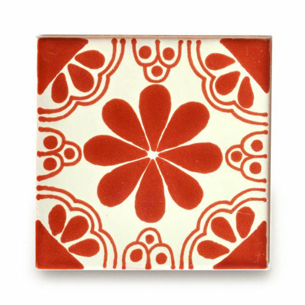 メキシコタイル（M062-4）110角イレギュラー（柄）