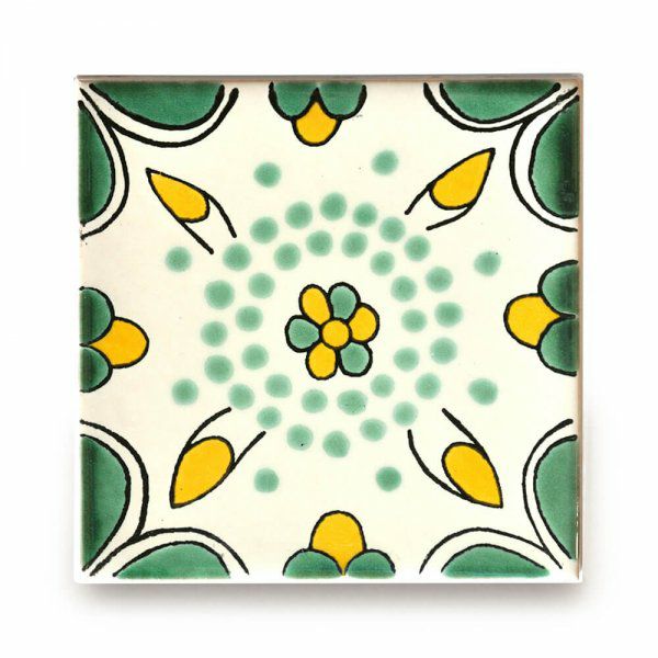 メキシコタイル（M116-4）110角イレギュラー（柄）