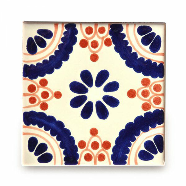 メキシコタイル（M165-4）110角イレギュラー（柄）