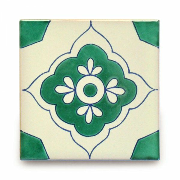 メキシコタイル（M200-4）110角イレギュラー（柄）