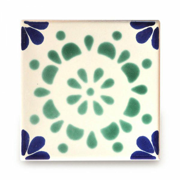 メキシコタイル（M215-4）110角イレギュラー（柄）