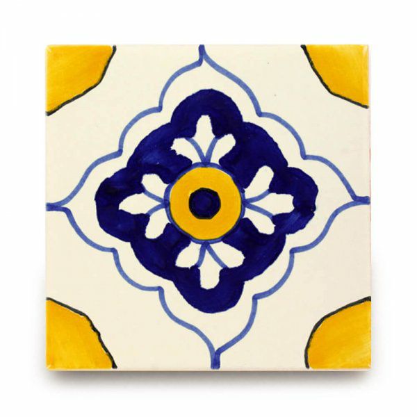 メキシコタイル（M019-4）110角イレギュラー（柄）