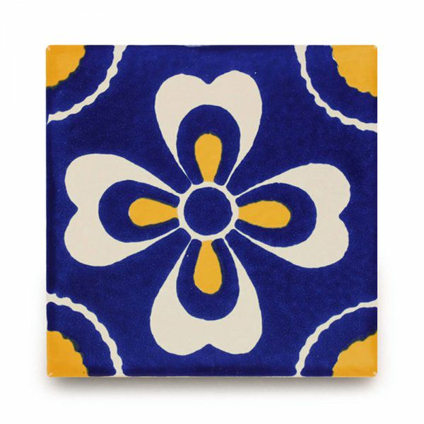 メキシコタイル（M135-4）110角イレギュラー（柄）