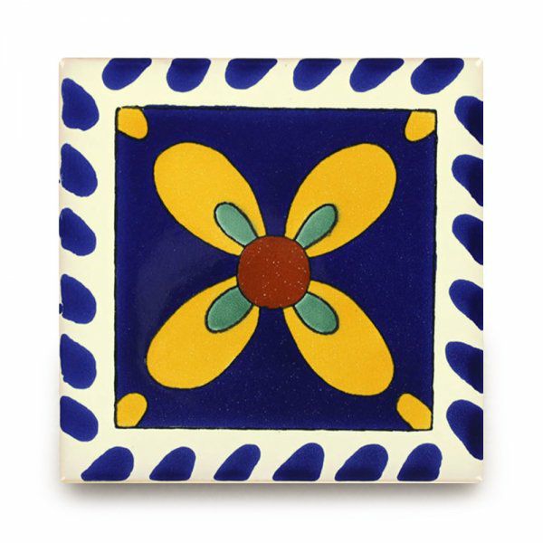 メキシコタイル（M178-4）110角イレギュラー（柄）