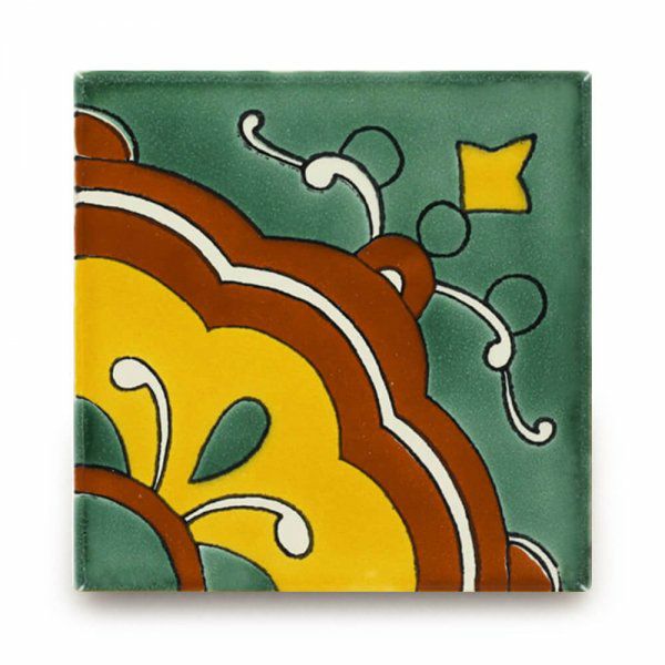 メキシコタイル（M421-4）110角イレギュラー（柄）